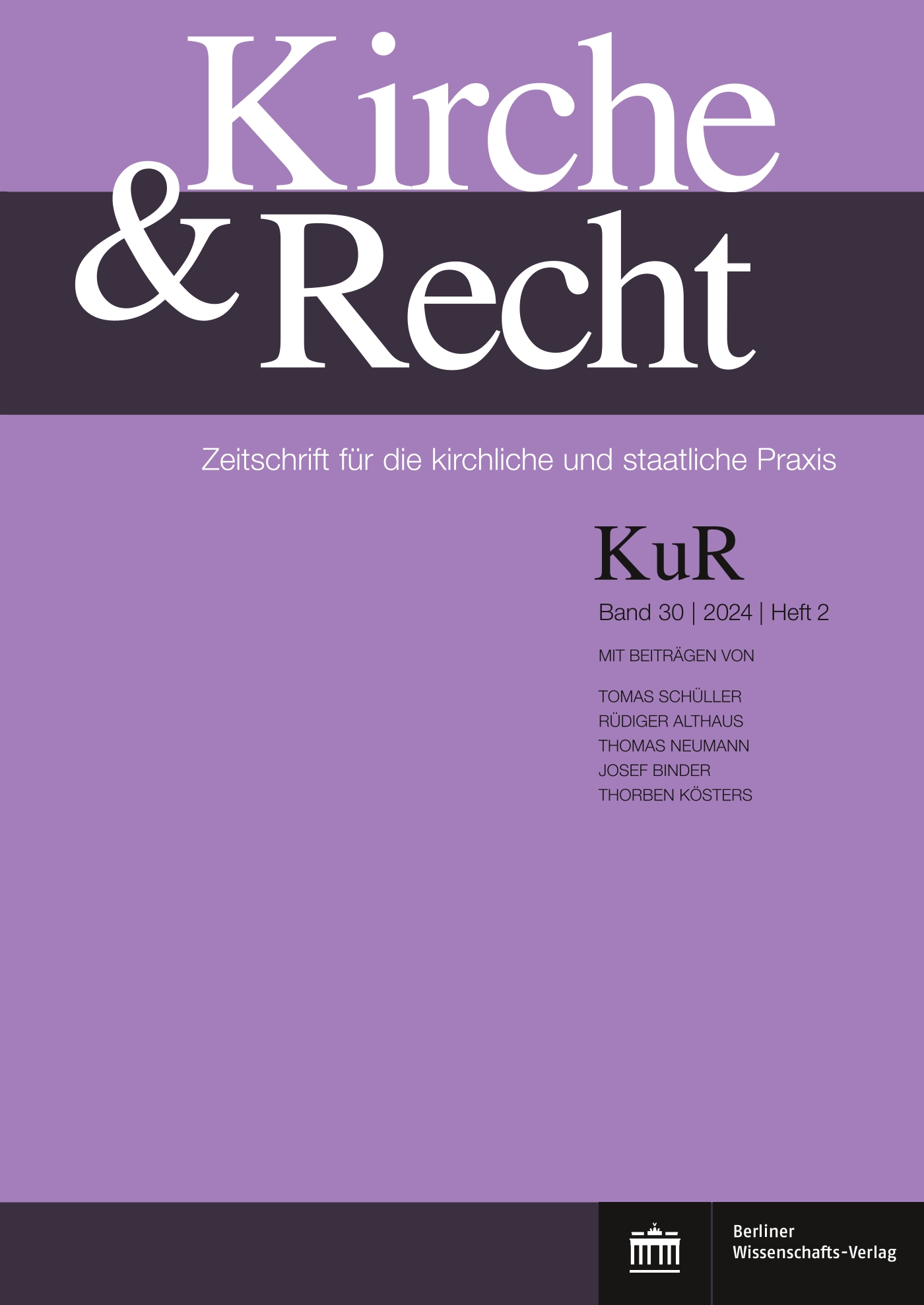 Kirche und Recht - print + online