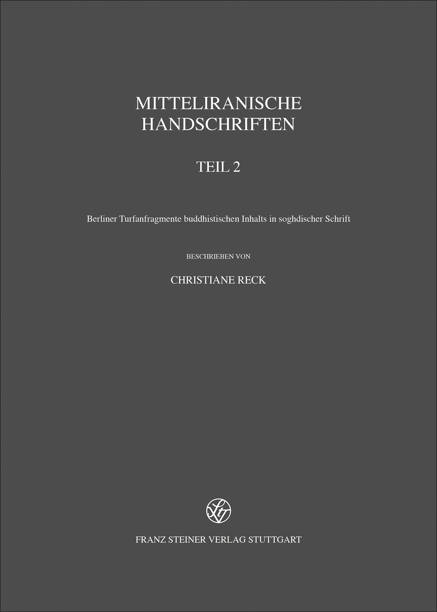 Mitteliranische Handschriften