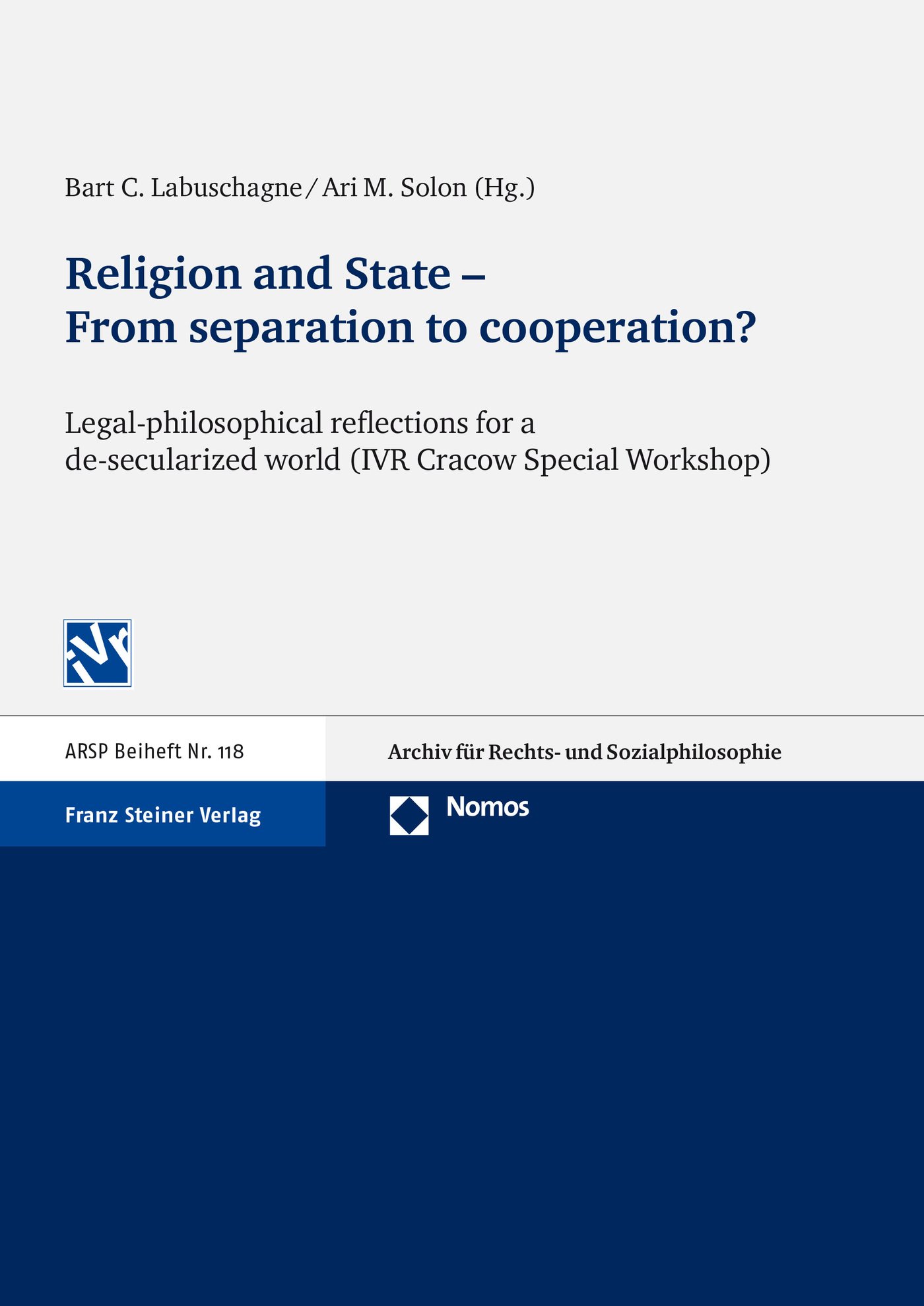 Religion and State – From separation to cooperation?