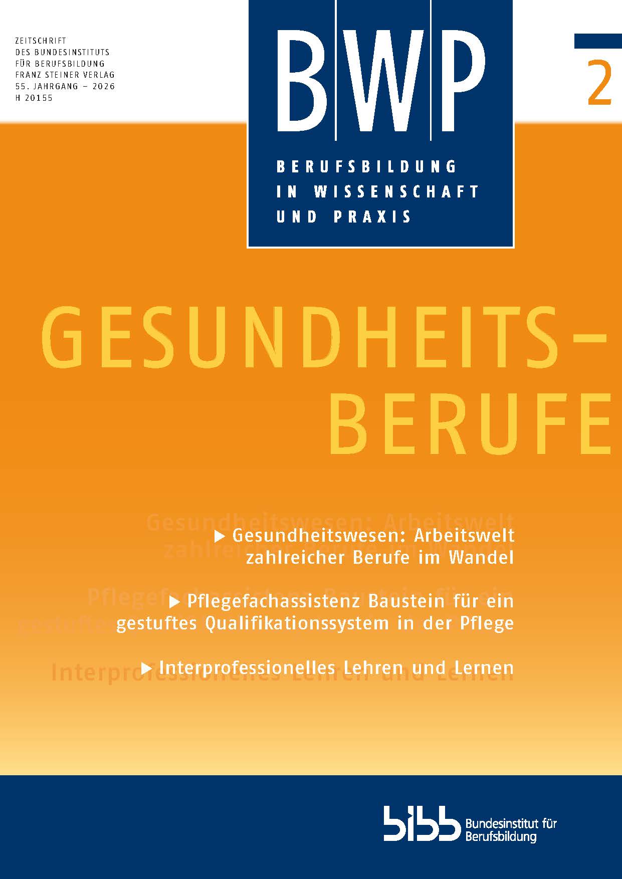Cover der Zeitschrift BWP Heft 2026/2