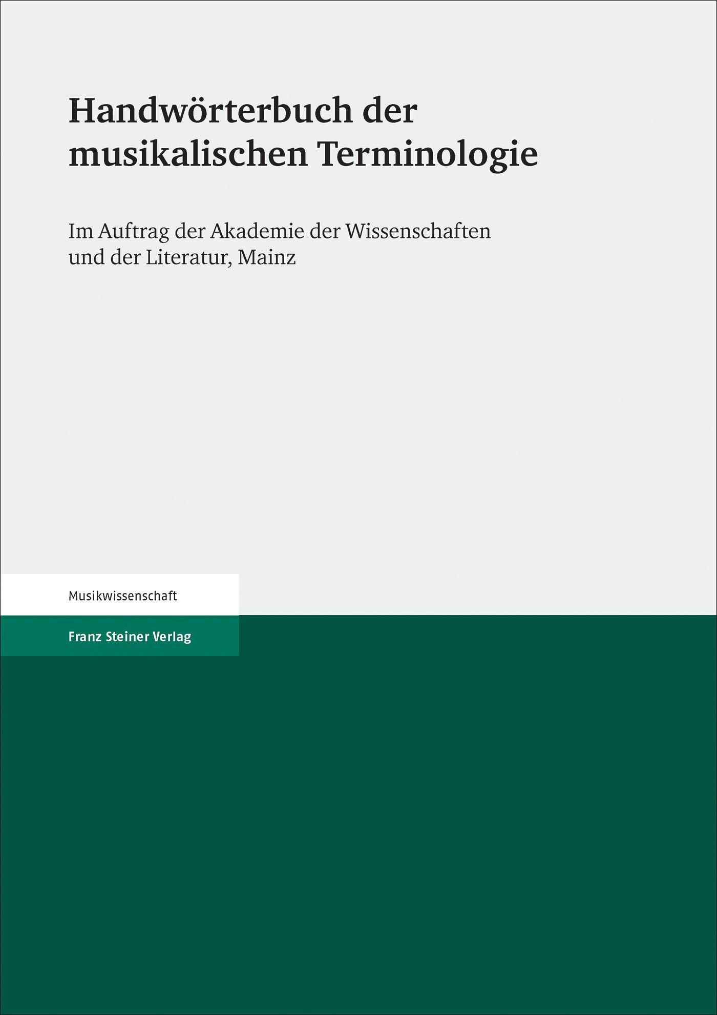 Handwörterbuch der musikalischen Terminologie. Lieferung 34
