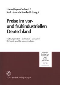 Preise im vor- und frühindustriellen Deutschland