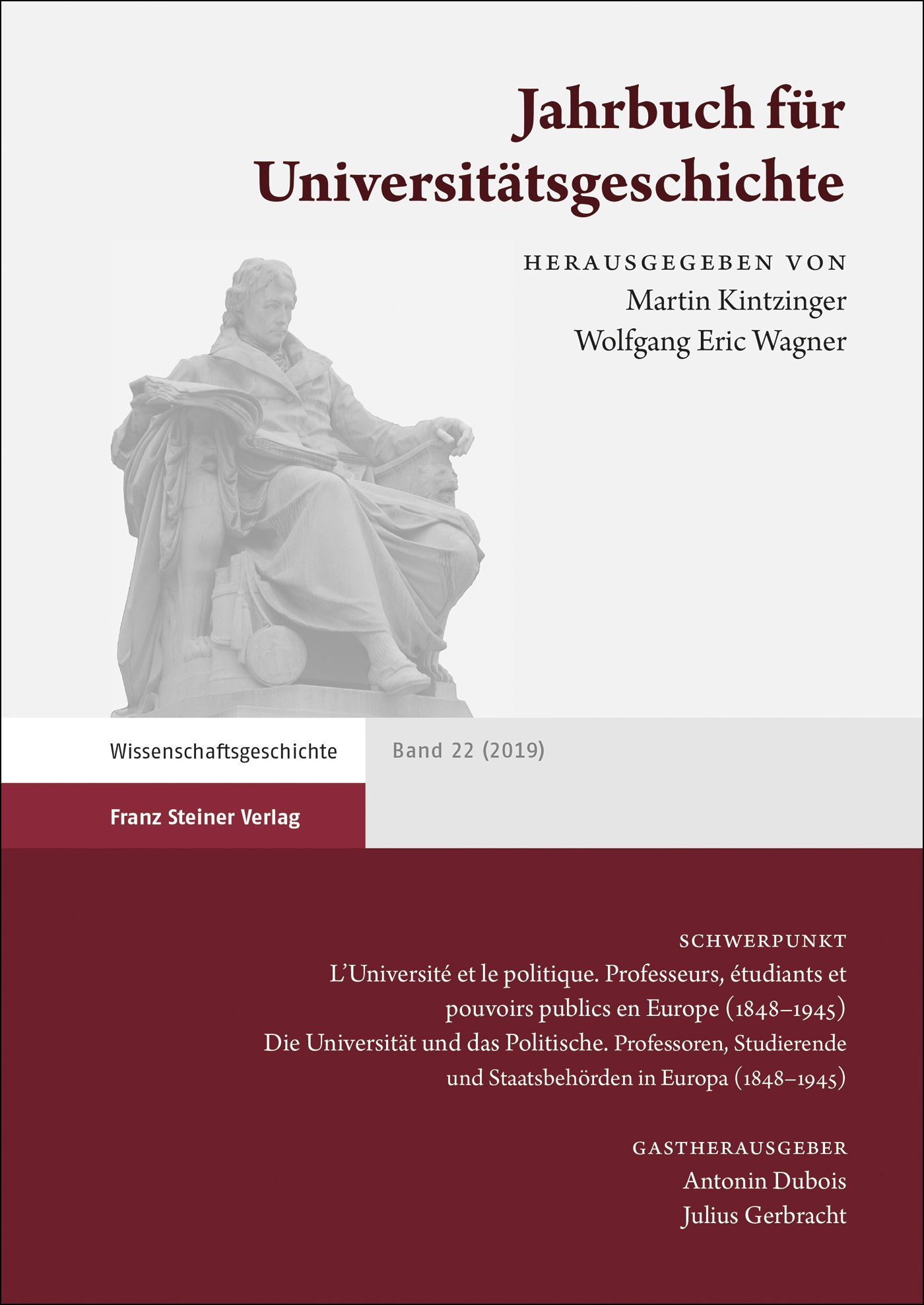 Jahrbuch für Universitätsgeschichte 22 (2019)