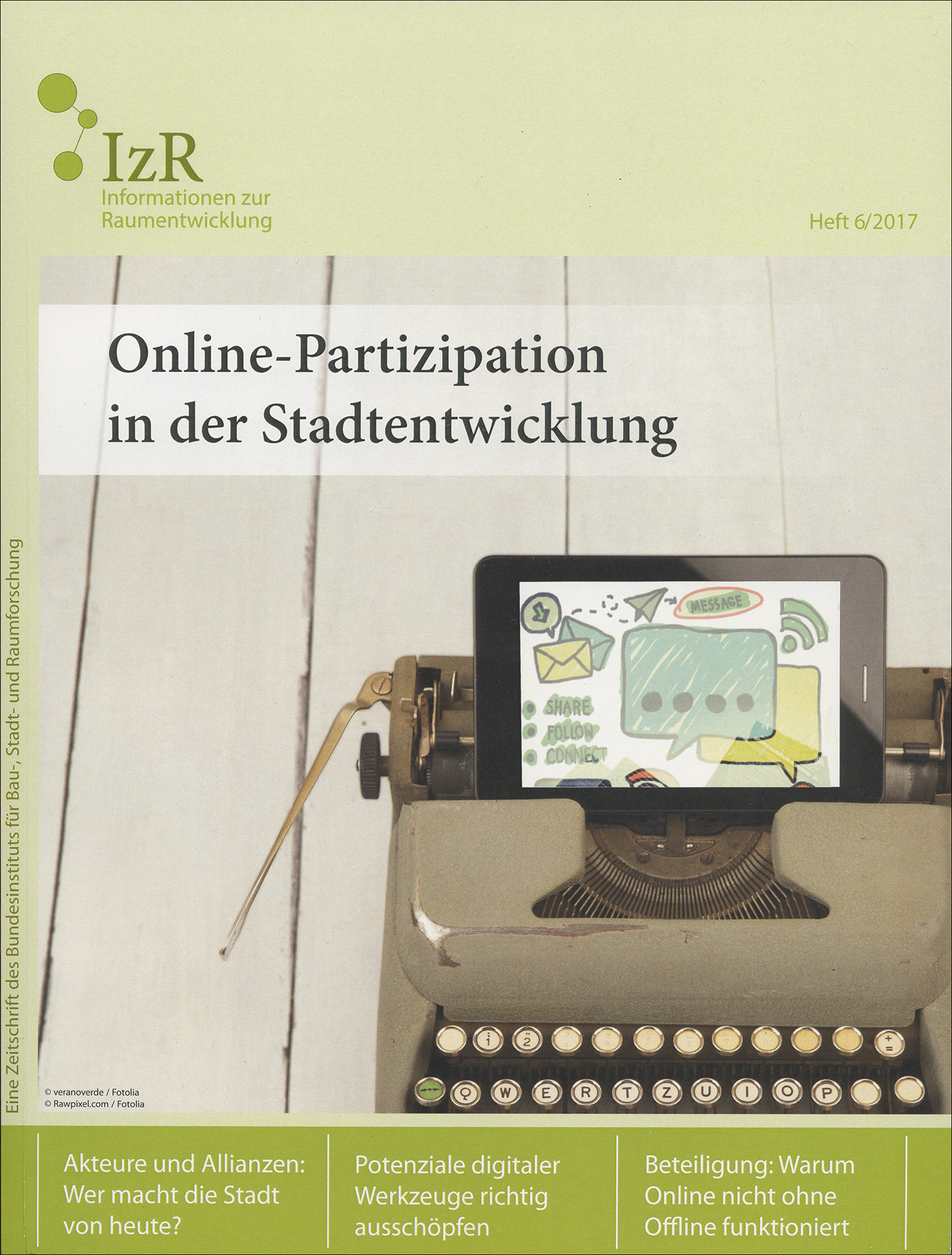 Cover der Zeitschrift IZR Heft 2017/6