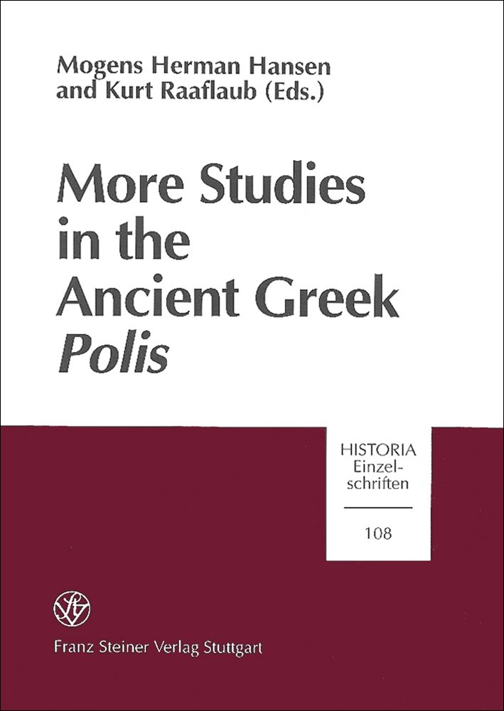 More Studies in the Ancient Greek Polis