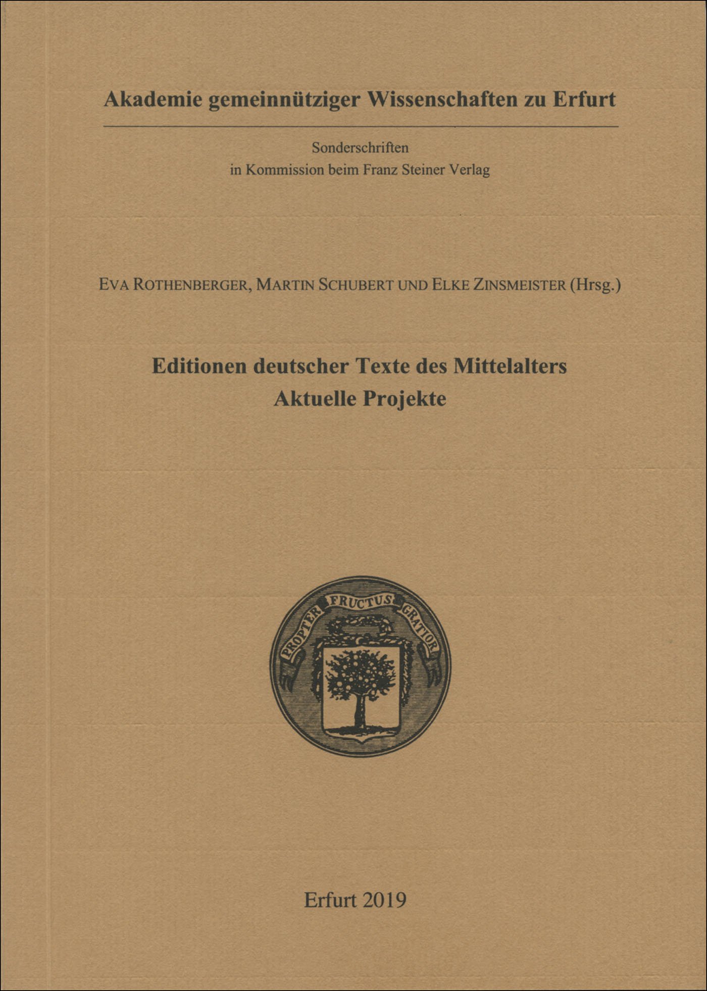Editionen deutscher Texte des Mittelalters - aktuelle Projekte