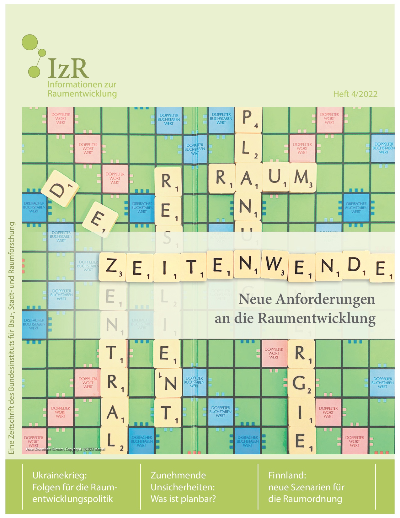 Cover der Zeitschrift IZR Heft 2022/4