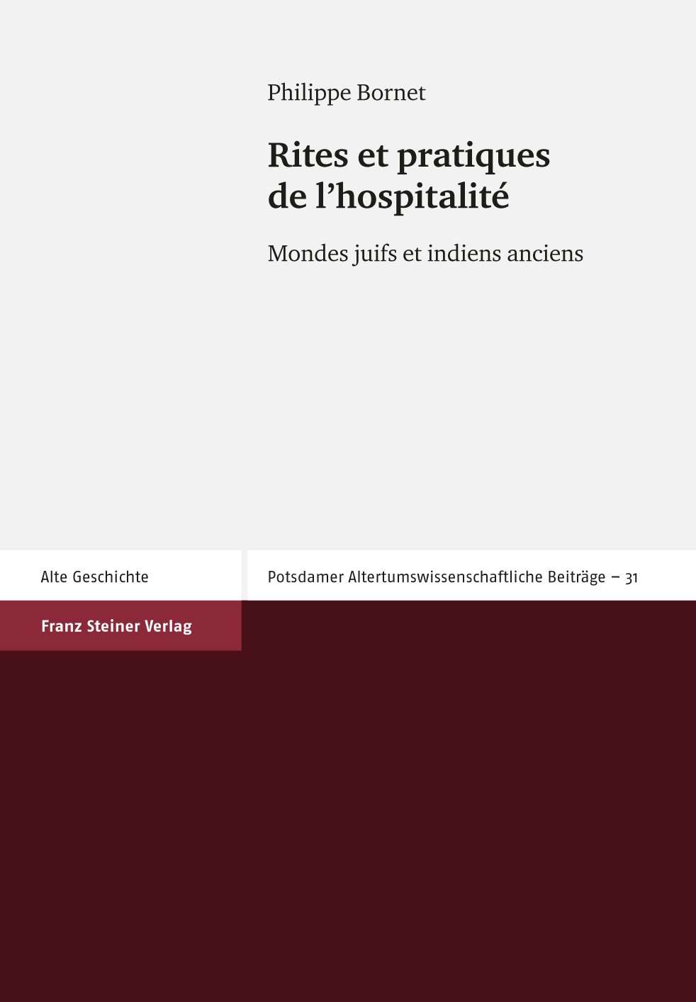 Rites et pratiques de l'hospitalité