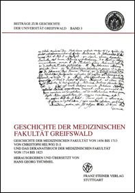 Geschichte der medizinischen Fakultät Greifswald