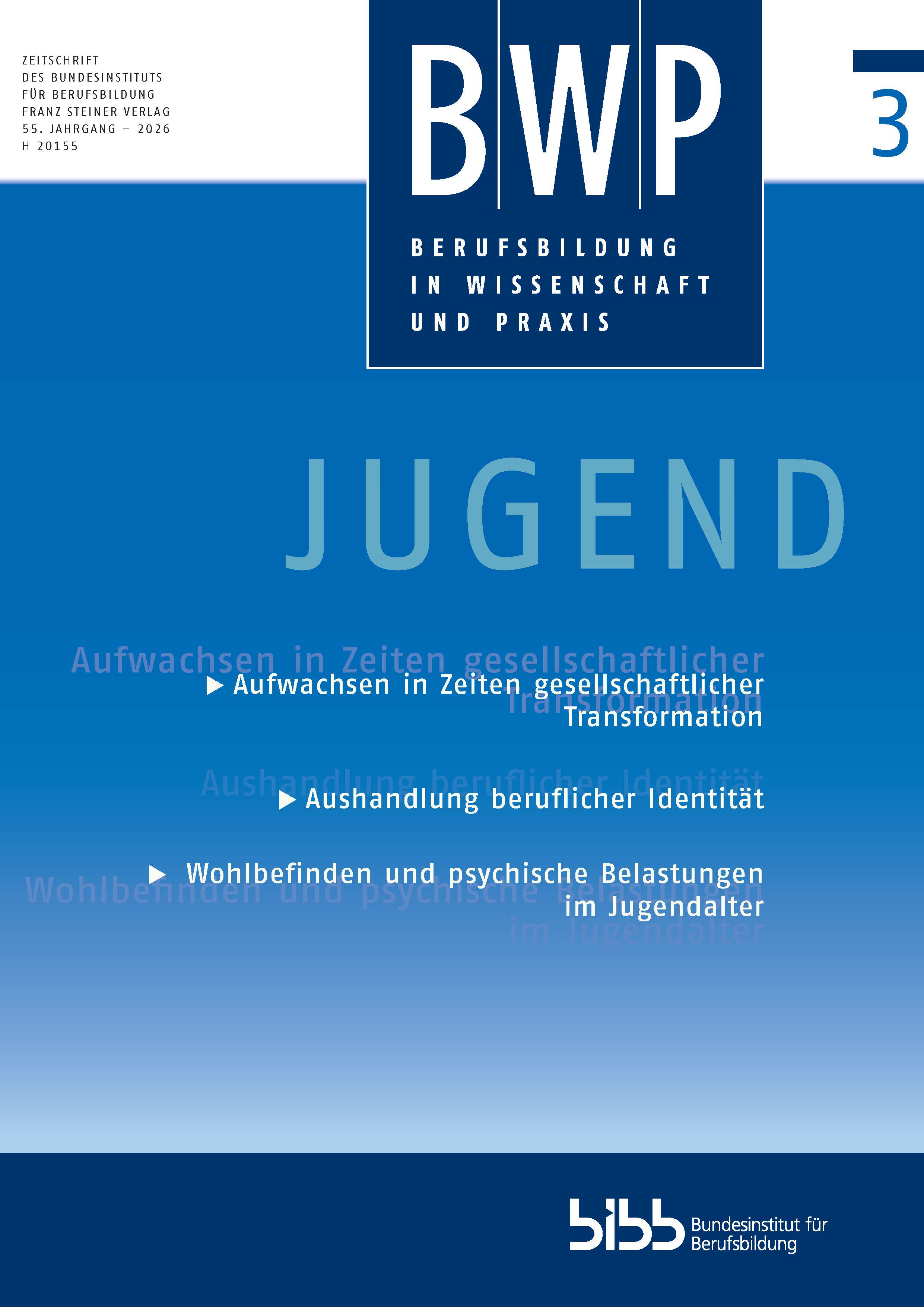 Cover der Zeitschrift BWP Heft 2026/3
