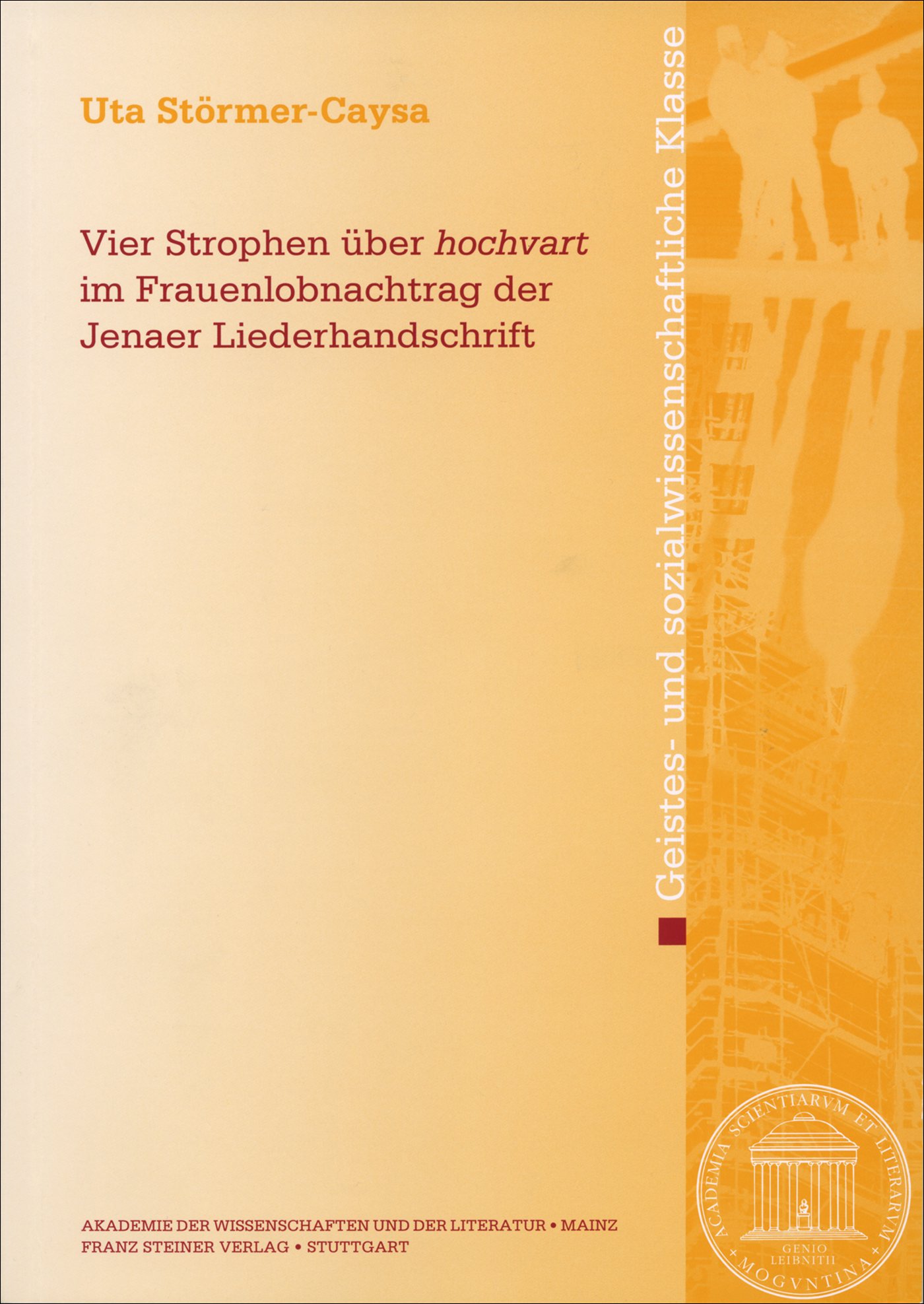 Vier Strophen über "hochvart" im Frauenlobnachtrag der Jenaer Liederhandschrift
