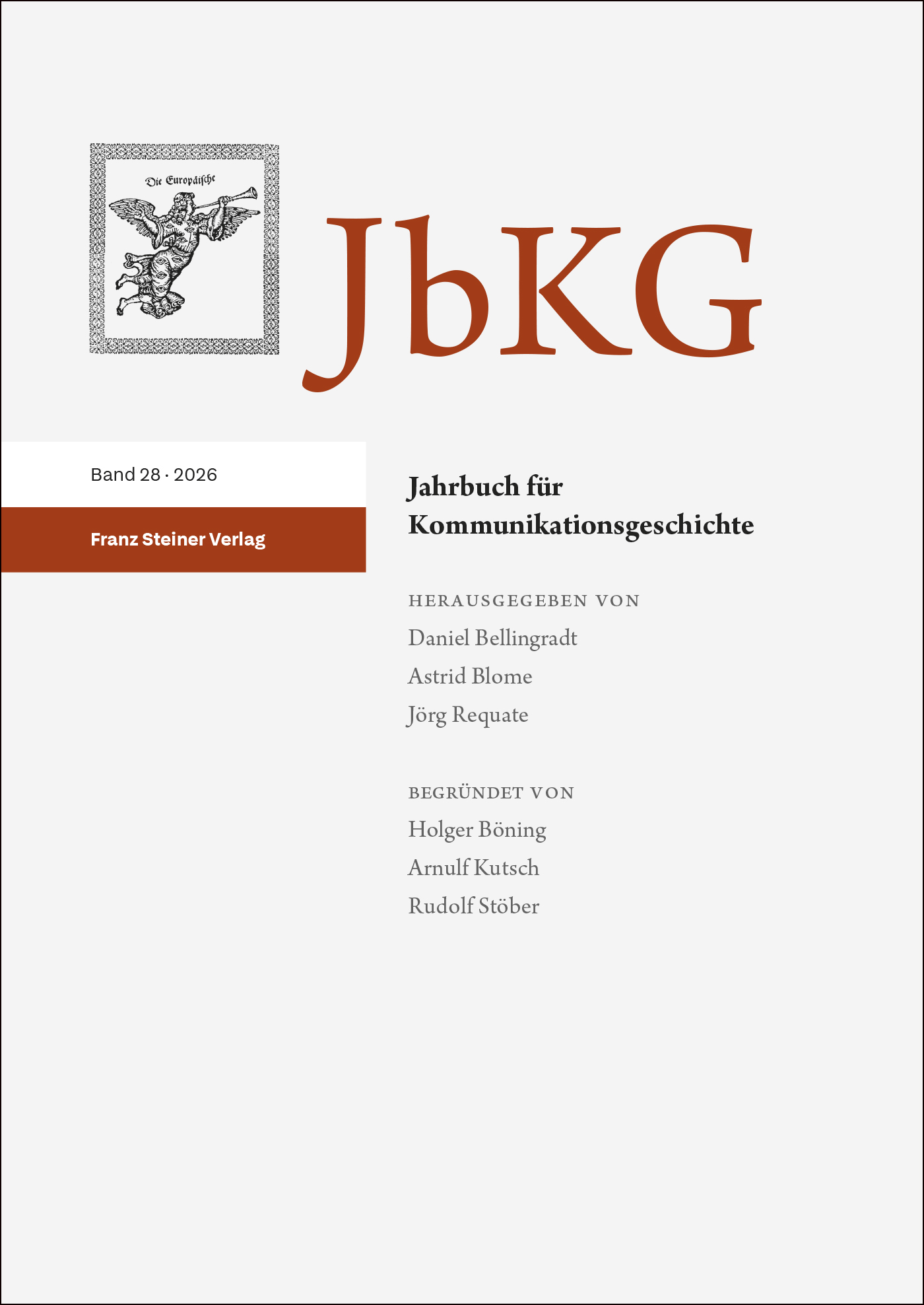 Jahrbuch für Kommunikationsgeschichte 28 (2026)