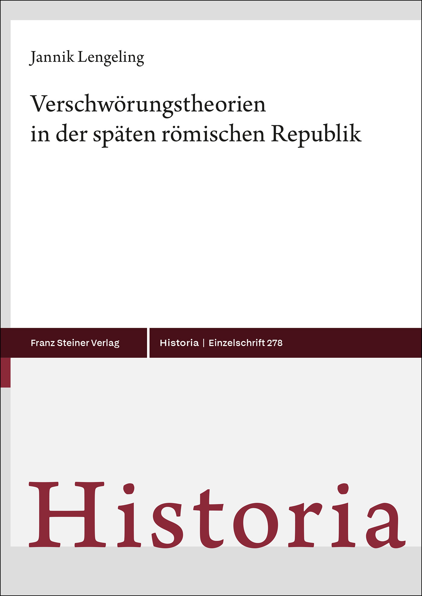 Verschwörungstheorien in der späten römischen Republik