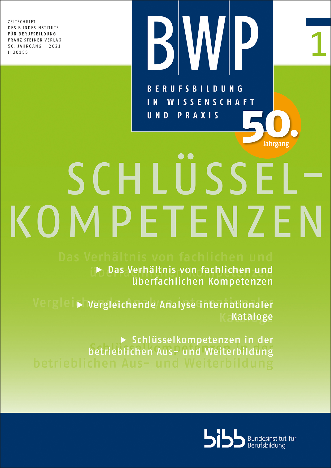 Cover der Zeitschrift BWP Heft 2021/1