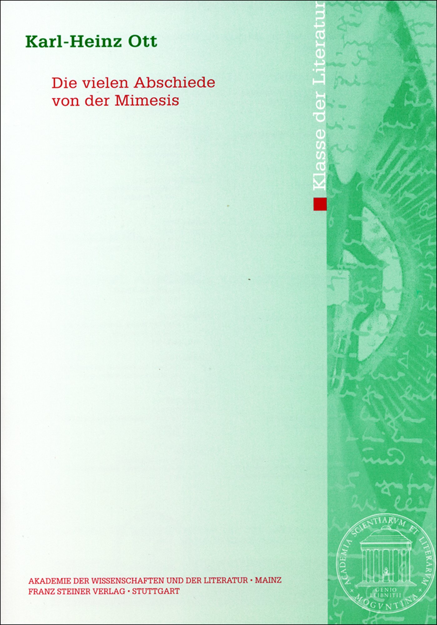 Die vielen Abschiede von der Mimesis