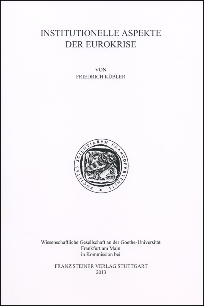 Institutionelle Aspekte der Eurokrise