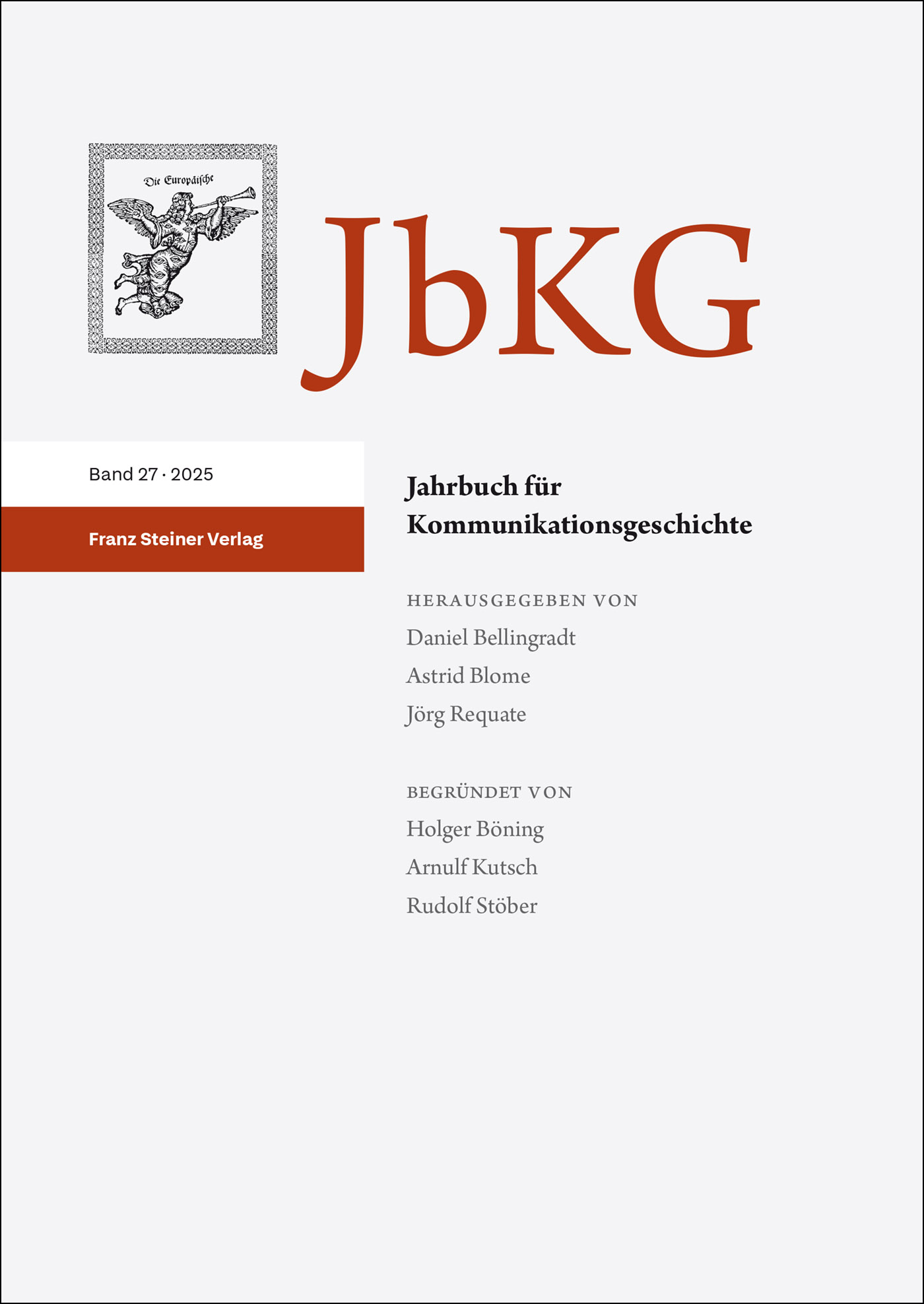 Jahrbuch für Kommunikationsgeschichte 27 (2025)