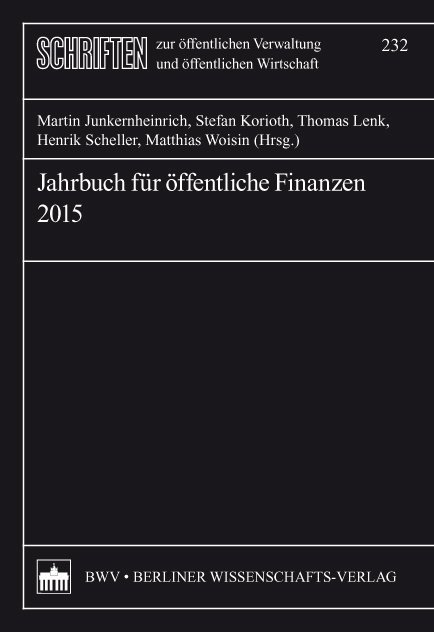 Jahrbuch für öffentliche Finanzen (2015)