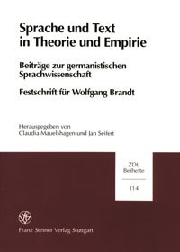 Sprache und Text in Theorie und Empirie