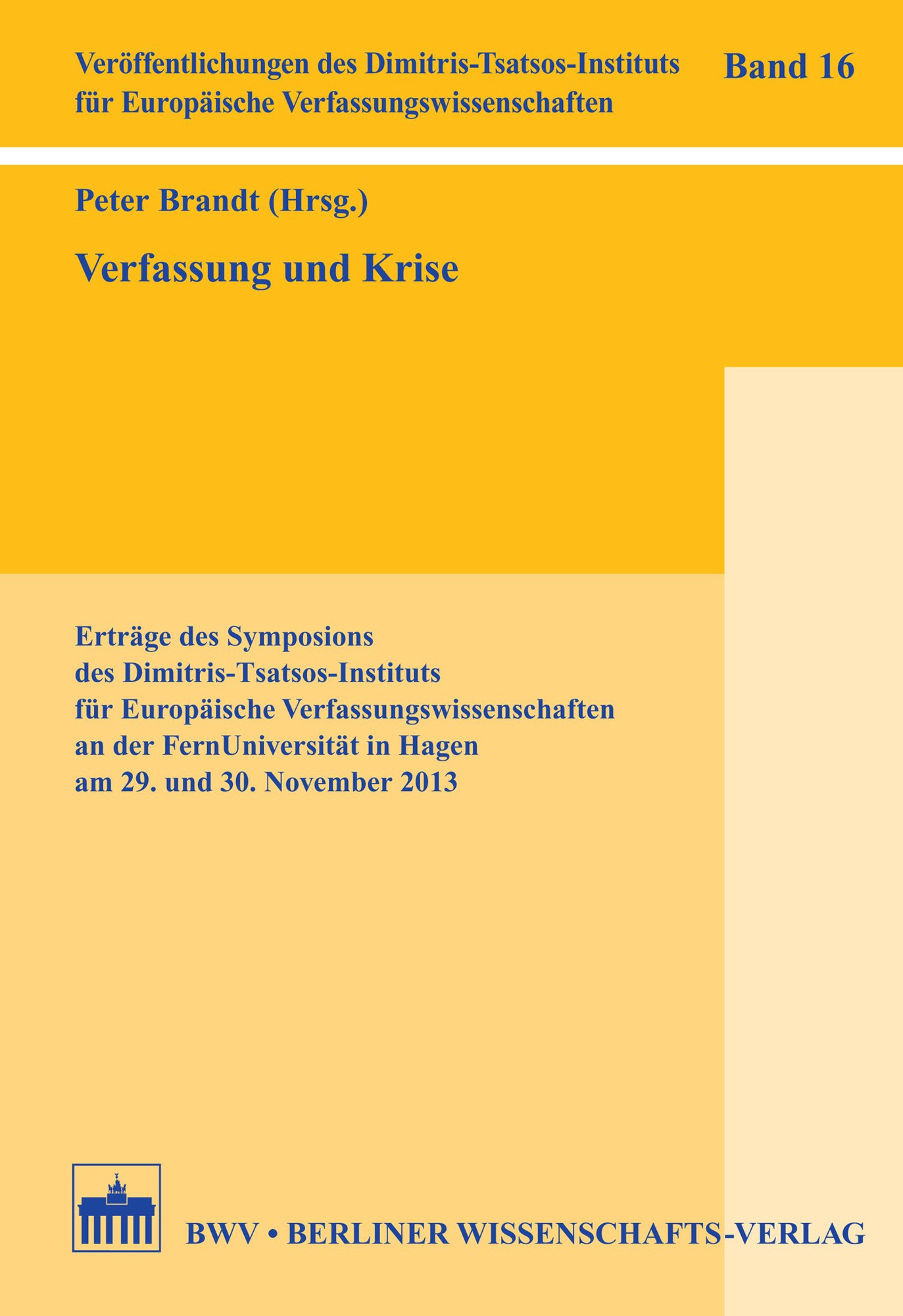 Verfassung und Krise