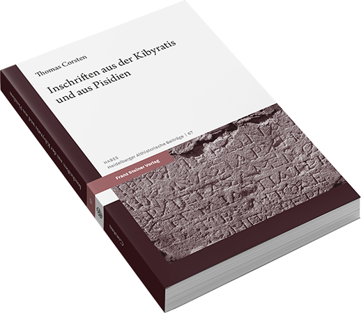 Coverabbildung von Corsten, Inschriften aus der Kibyratis und aus Pisidien