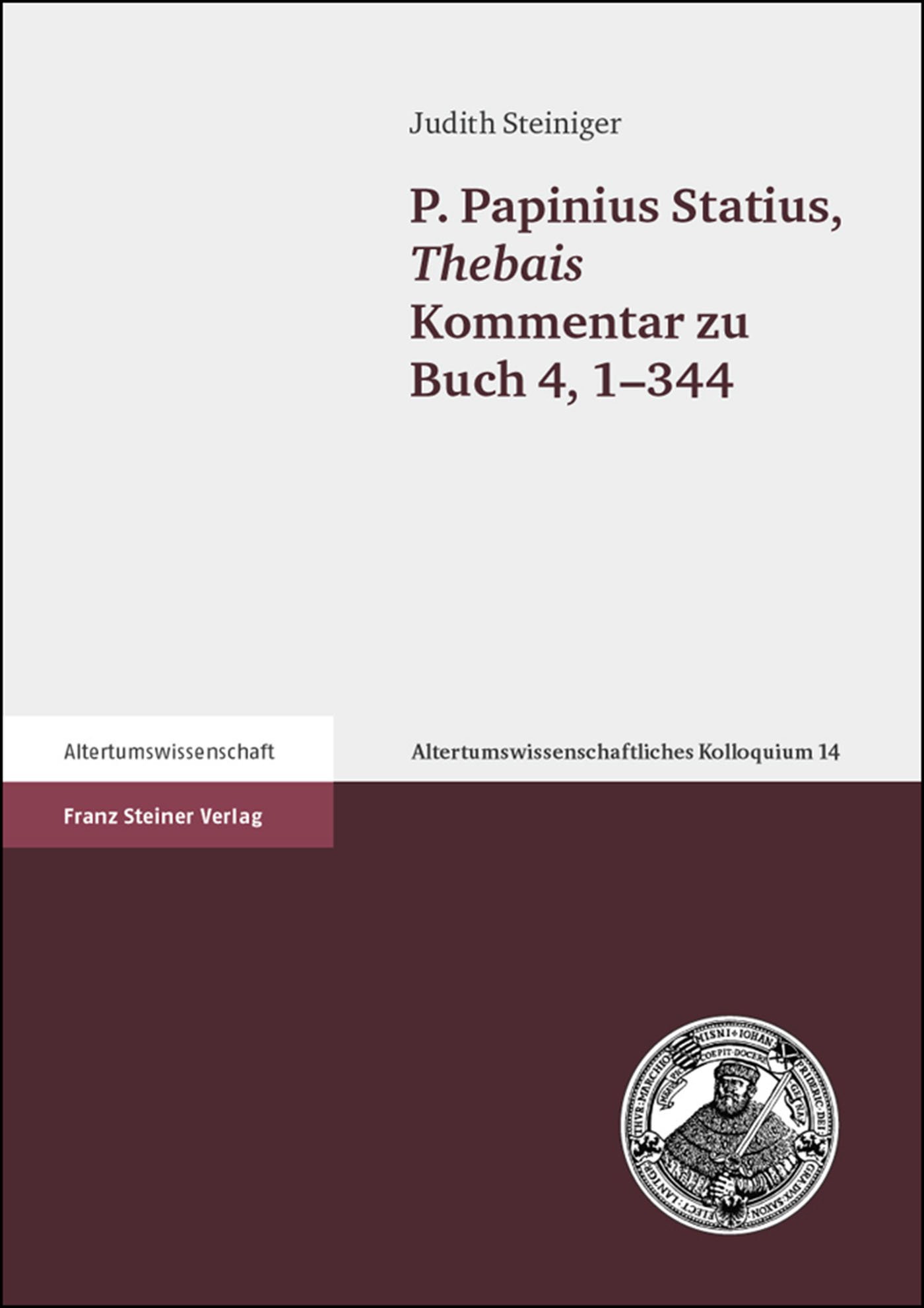 P. Papinius Statius, Thebais Kommentar zu Buch 4, 1–344