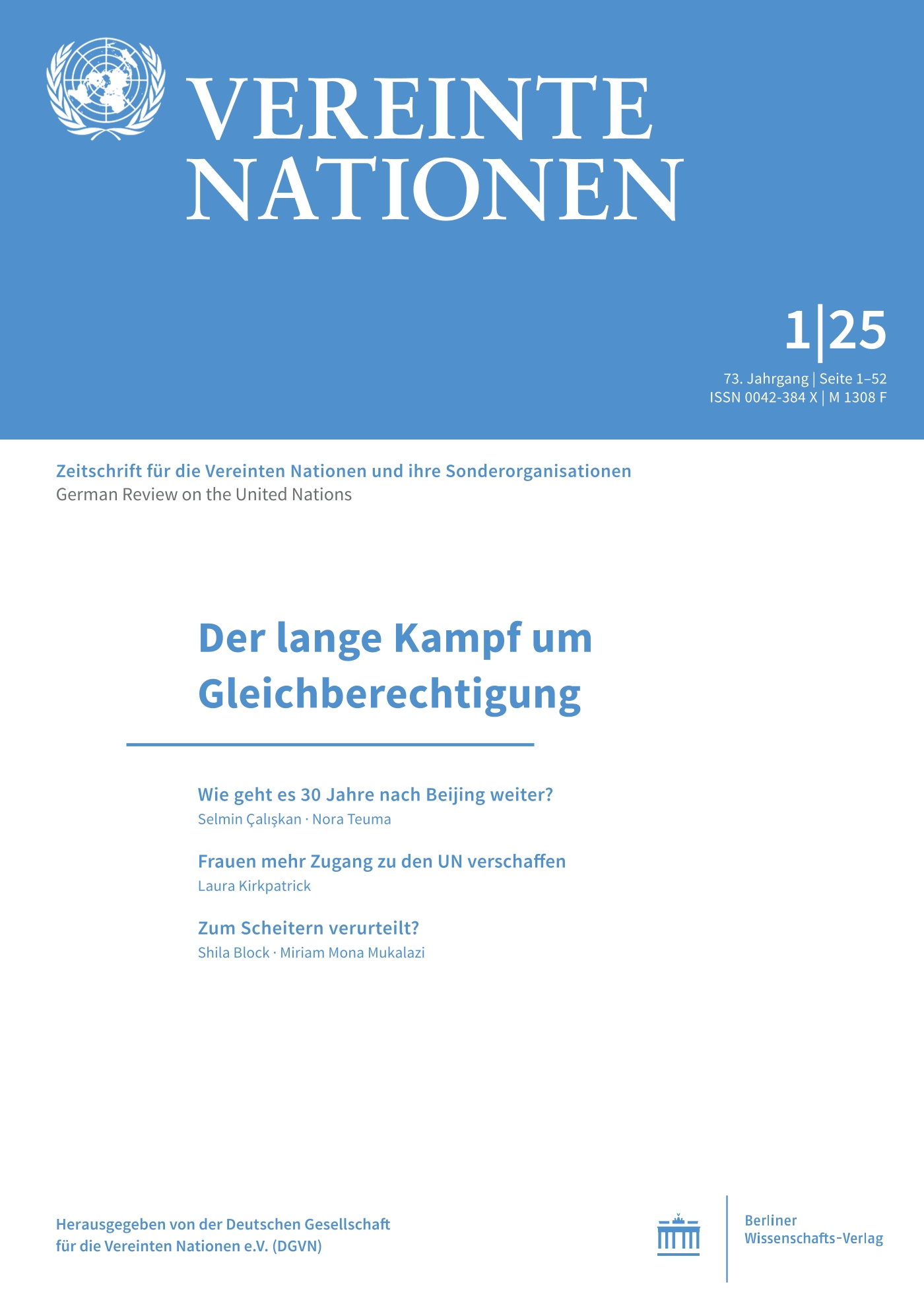 Vereinte Nationen - print + online