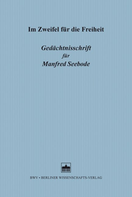Im Zweifel für die Freiheit