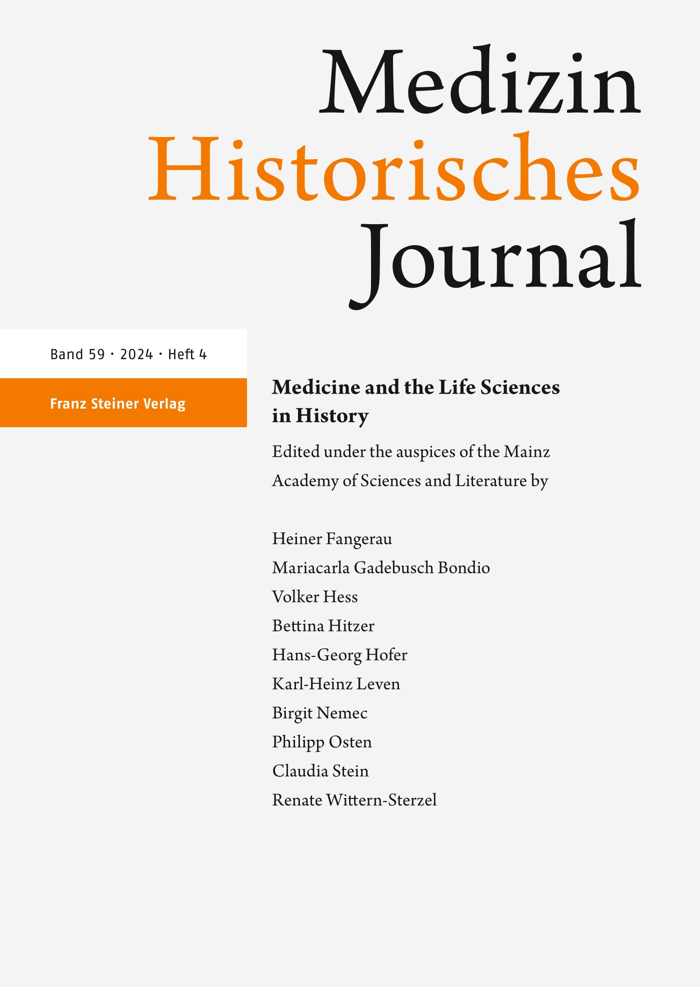 Medizinhistorisches Journal