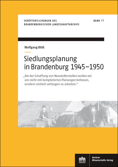 Siedlungsplanung in Brandenburg von 1945–1950