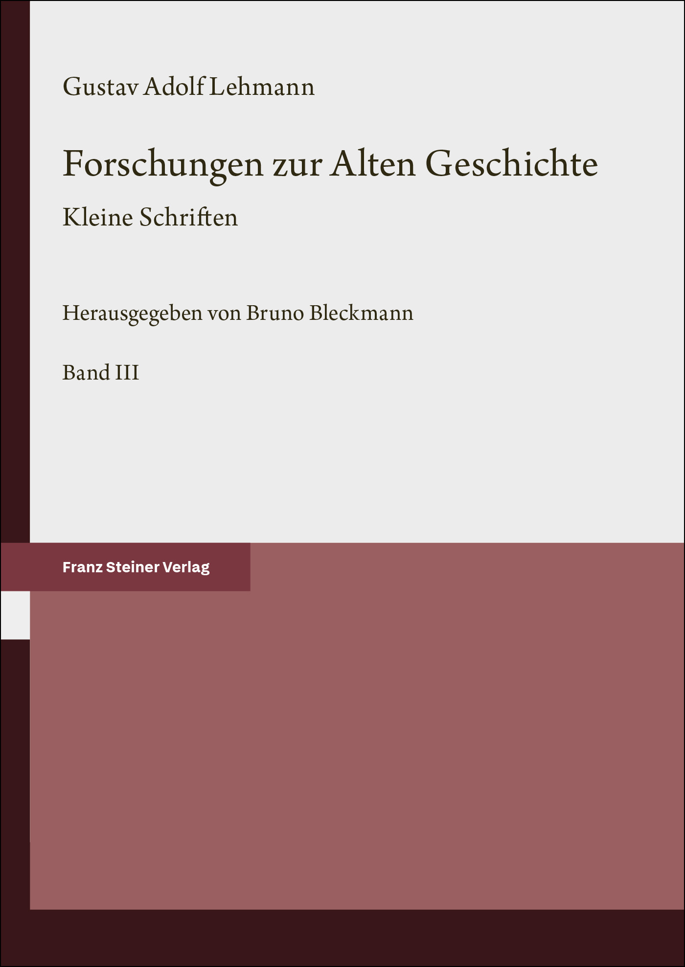 Forschungen zur Alten Geschichte. Bd. 3