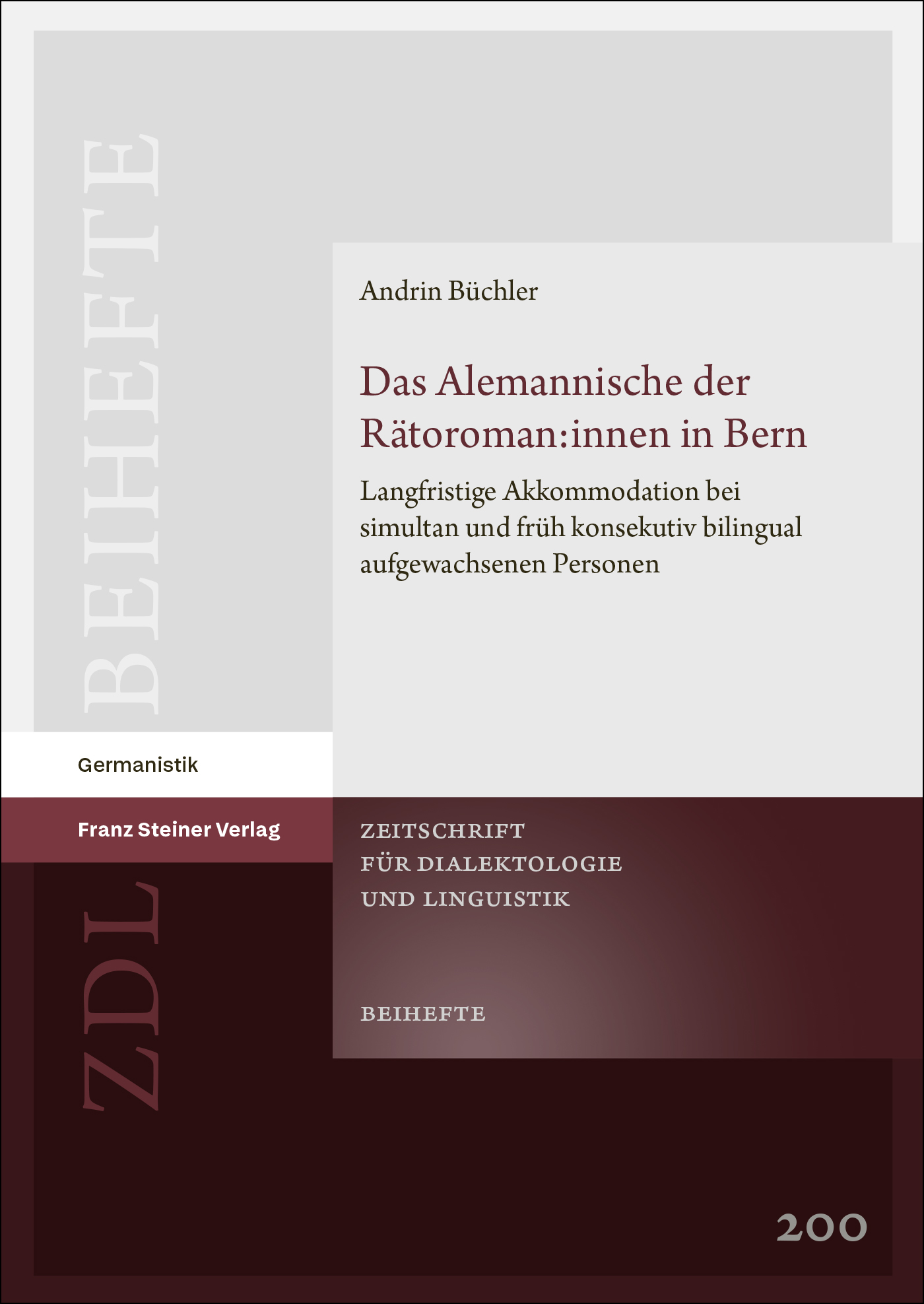 Das Alemannische der Rätoroman:innen in Bern