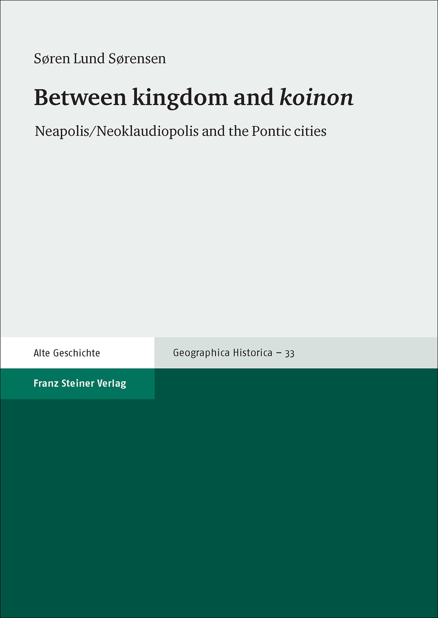 Between kingdom and "koinon"
