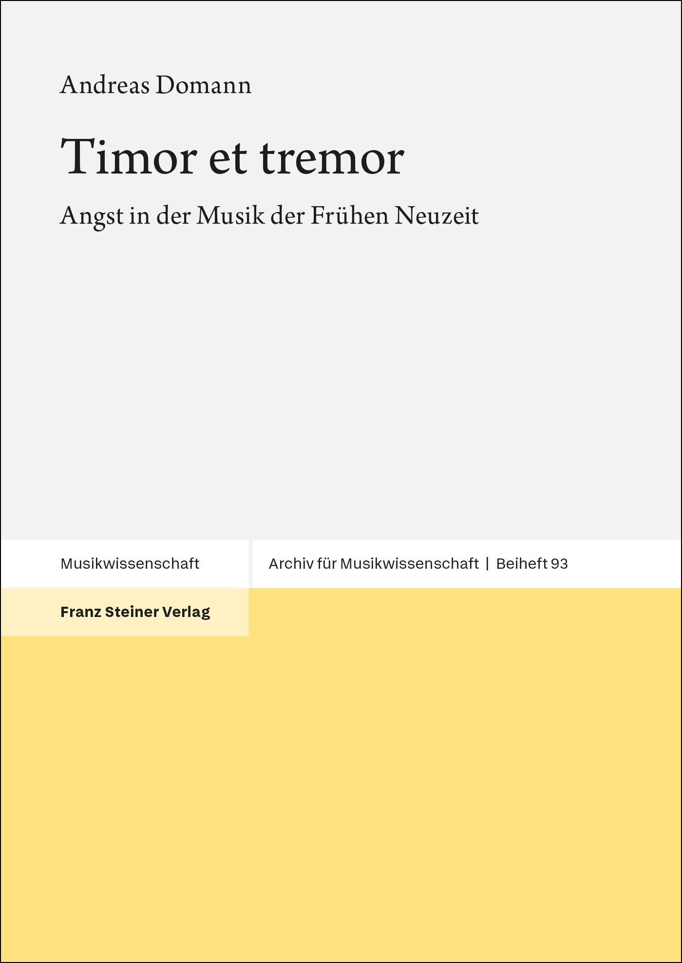 Timor et tremor