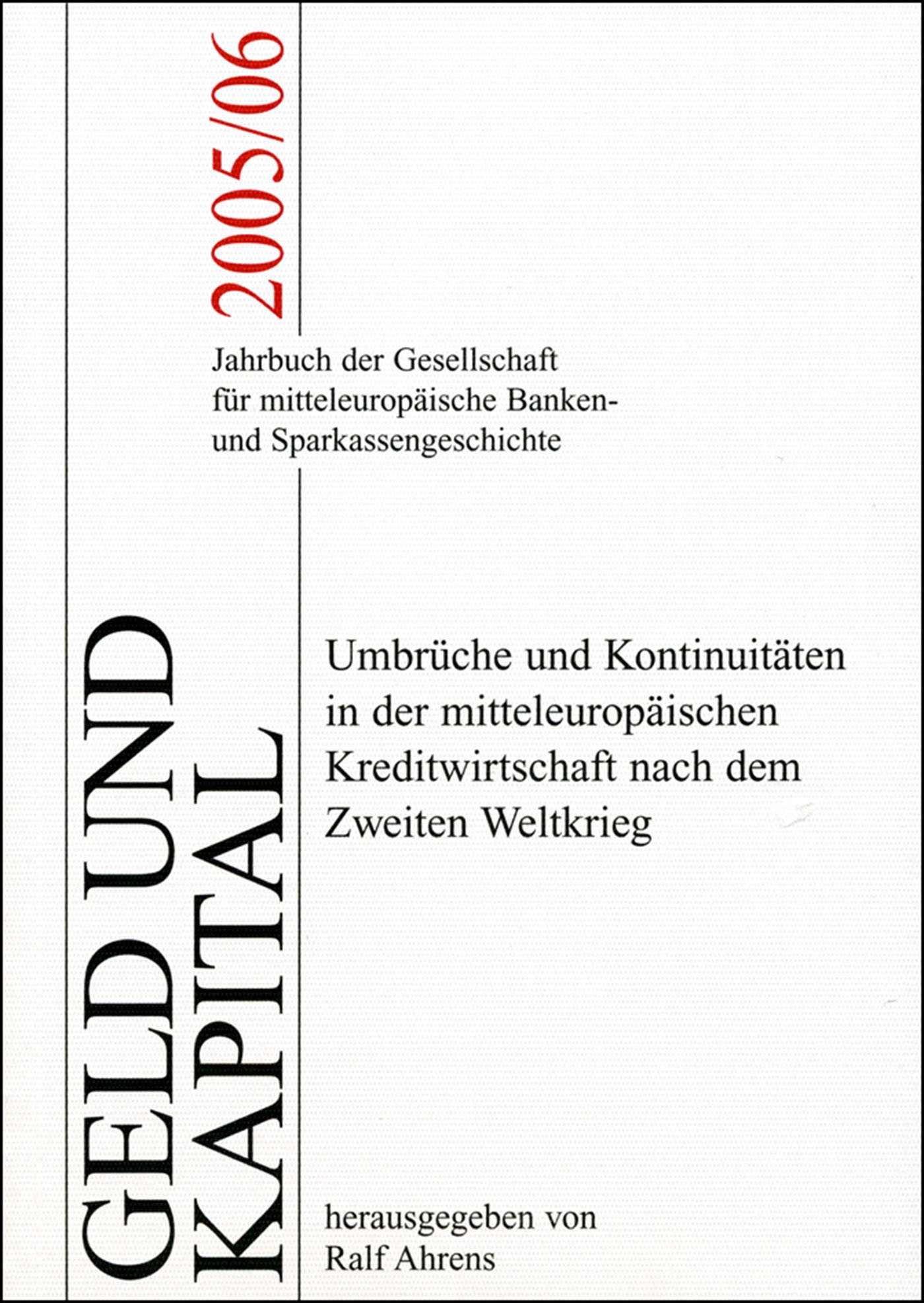 Geld und Kapital 9 (2005/2006)