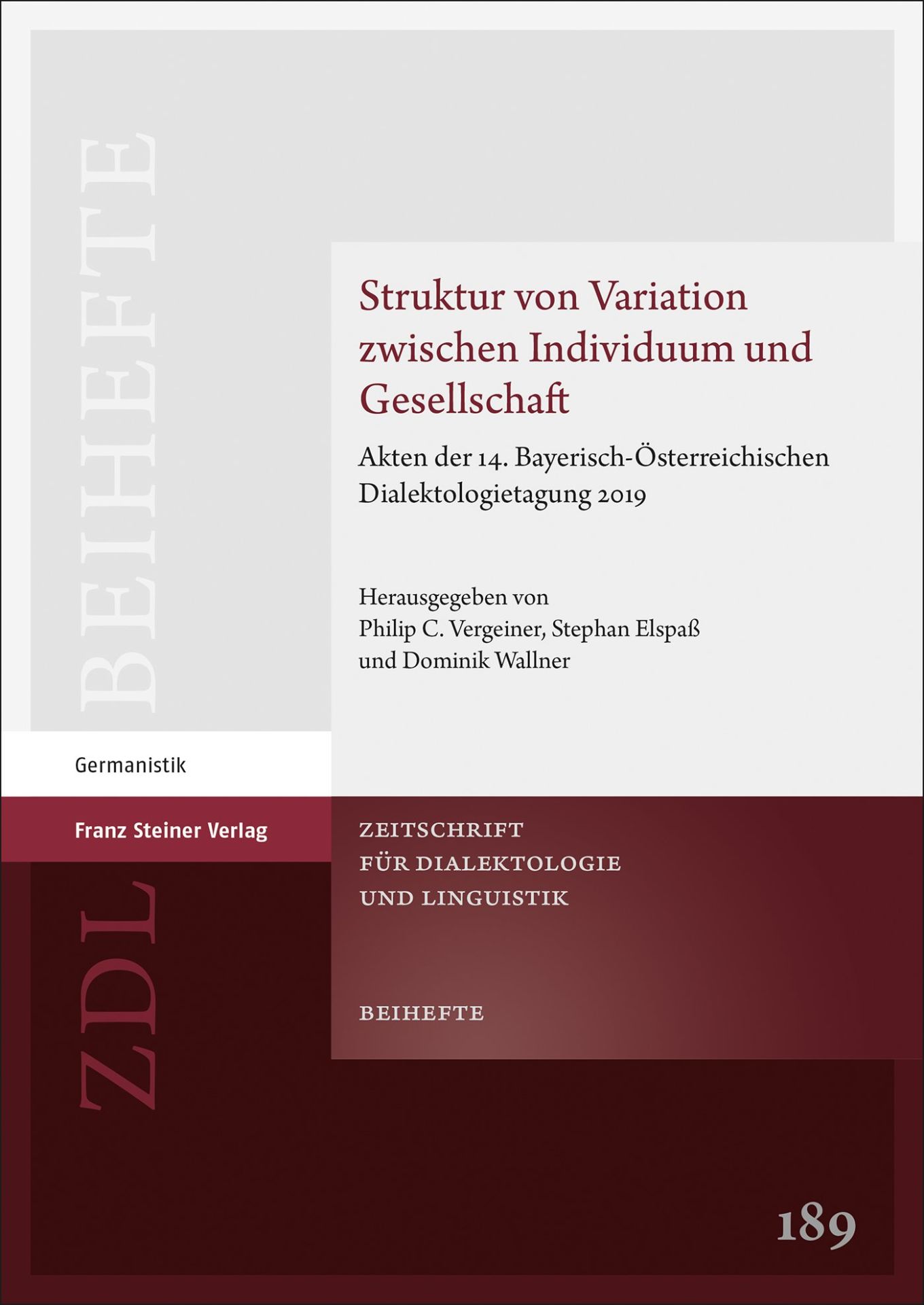 Struktur von Variation zwischen Individuum und Gesellschaft | Franz ...